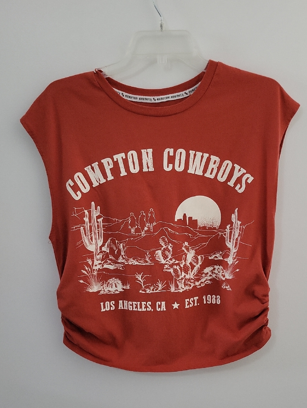 Compton Cowboys Graphic Sleeveless Tee, Size X-Large